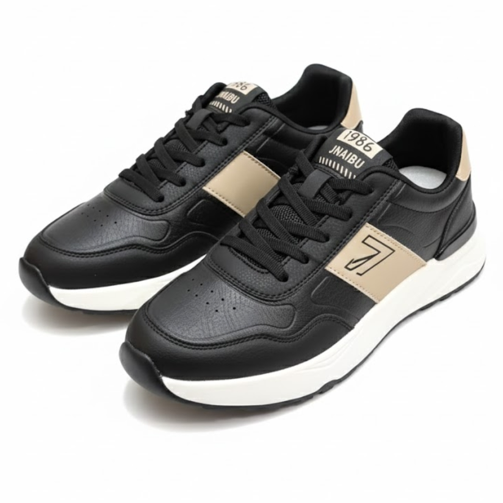 JNAIBU Retro Running Sneakers –Black